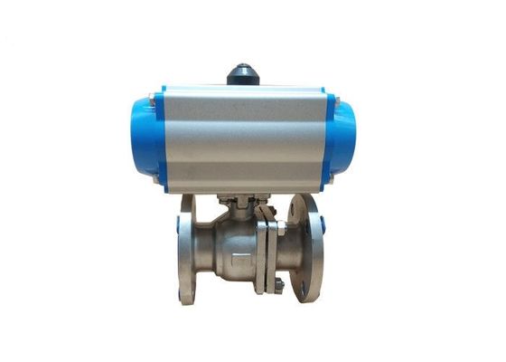 Καλή τιμή SS316 50A πλήρης βαλβίδα σφαιρών λιμένων πνευματική ωθημένη σε απευθείας σύνδεση